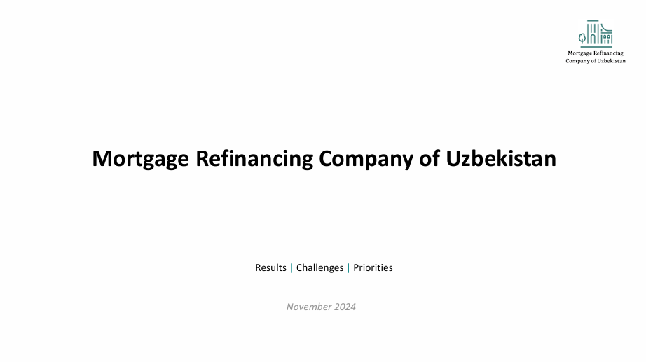 Housing and Mortgage Market UzMRC Activity for ASMMA